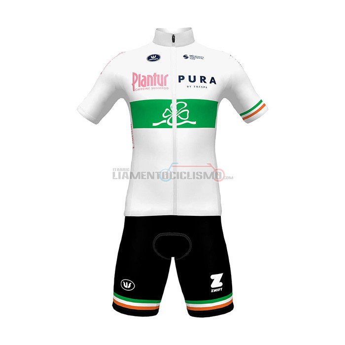 Abbigliamento Ciclismo Plantur Manica Corta 2022 Pura Bianco